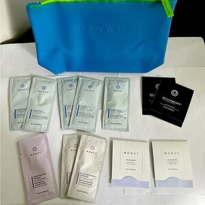 Monat Cosmetic Bag with Skincare & Haircare Samples